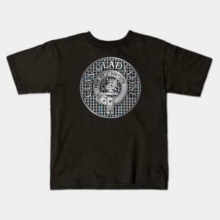 Clan Gladstone Crest & Tartan Kids T-Shirt